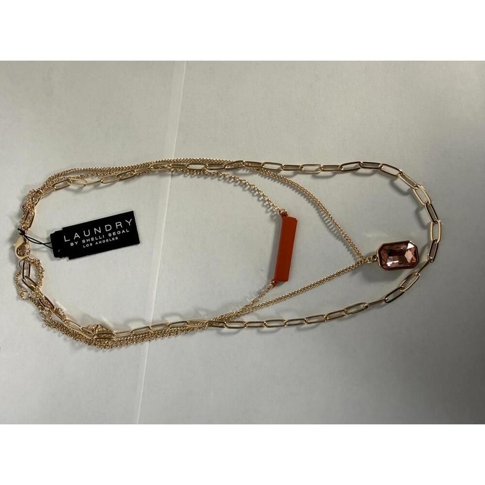 NWT Laundry by Shelli Segal Gold-Tone Multi-Layer Necklace - Picture 2 of 5